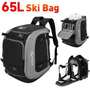 Sacs 65L Sac de ski extérieur Sac de ski grande capacité SAGBOOD BOOTS RÉGLABLES SAG CASHET SANT SATT