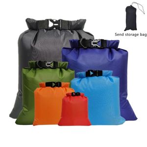 Zakken 6PCS Waterdicht Zwemmen Raften Kajakken Dry Bag Pack Sack Riviertrekking Drijvend Zeilen Kanoën Varen Waterbestendigheid