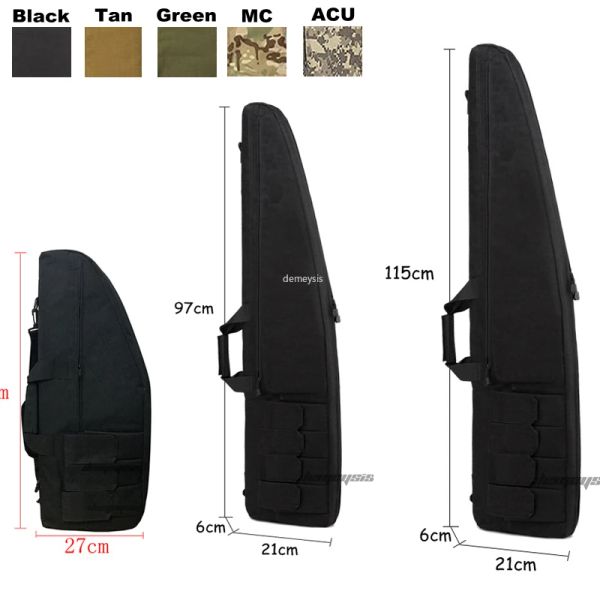 Bolsas Estuche de almacenamiento para rifle de 70 cm, 95 cm, 115 cm, mochila para pistola táctica, bolsas militares para escopeta con correa acolchada para el hombro y bolsas