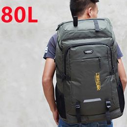 Tassen 80L 50L Men's Outdoor Climbing Travel Rucksack Sport Camping Backpack Hiking School Bag Pack voor mannelijke vrouwelijke vrouwen 221205