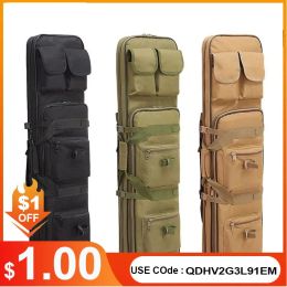 Bolsas 85/100/120 cm Bolsa táctica táctica de cazador Sniper Rifle Bolsa Accesorios militares que llevan bolsas de pesca de protección contra armas