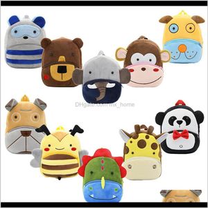 Sacs Accessoires Baby Maternité Drop Livraison 2021 Enfants Peluche Peluche Sacs à dos animal Dinosaure Panda Panda Moneky Bear Elephant Girafe 30 Designs Z