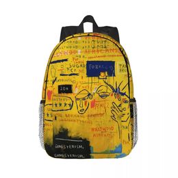 Sacs africains sacs à dos pour femmes hommes école étudiants Bookbag convient aux sacs Basquiats pour ordinateur portable de 15 pouces