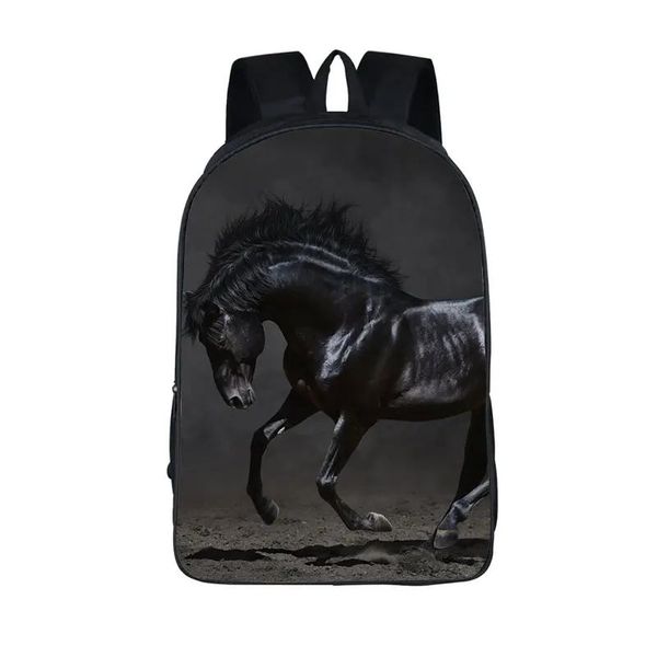 Sacs Animal Cool Horse Print Sac à dos pour adolescents garçons filles enfants Sacs d'école Femme Men d'ordinateur portable sac à dos pour sacs de livres de voyage