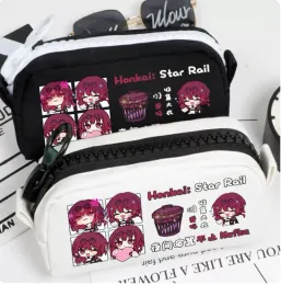 Sacs Anime Honkai: Étui au crayon Kafka Star Rail Oxford Canvas Box crayon crayon crayon Sac à stylo 1806