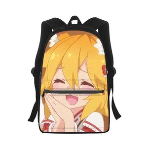 Sacs Anime le renard utile Senko San hommes femmes sac à dos impression 3D mode étudiant sac d'école sac à dos pour ordinateur portable enfants voyage sac à bandoulière