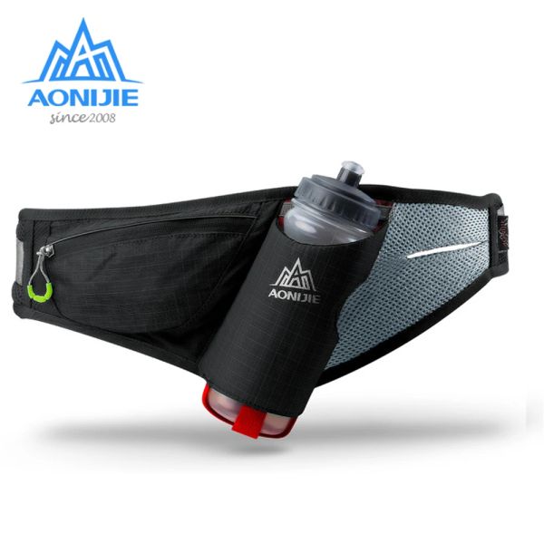 Sacs Aonijie E849 Marathon Jogging Cycling Running Hydratation Belt Sac Sac Poucheur Fanny Pack Téléphone Porte-Téléphone pour 750 ml Bouteille d'eau