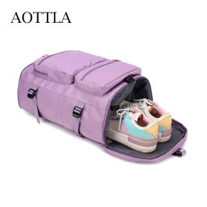 Bolsas Aottla Bolsas de viaje multifunción de gran capacidad para el hombro para mujeres New Men Mochila Bolsa de deportes para mujeres Bolsas cruzadas