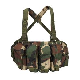Sacs Army Airsoft Accessoires Paintball Équipement de peinture de chasse Outdoor Wargame Cogle Rig Tactical Military Vest AK47 MOLLE MAGAZINE SPCHE