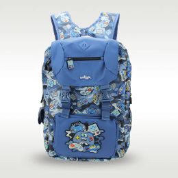 Tassen Australië Smiggle Original Children's Schoolbag Boys Blue Game Grote capaciteit School Leerbenodigdheden 18 inch 1015 jaar oud