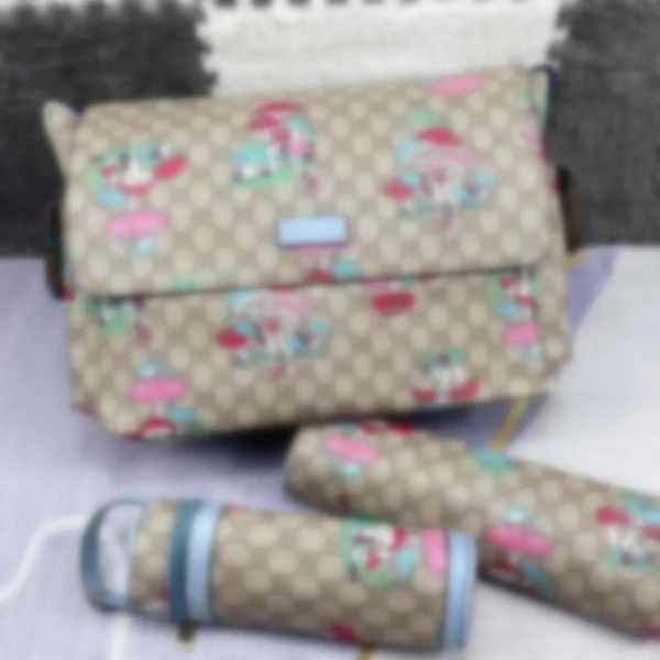 Sacs Baby Diaper 3-Piece Set High Quality Designer Print Multifonctional Bag Mom and Girl Gift Creative