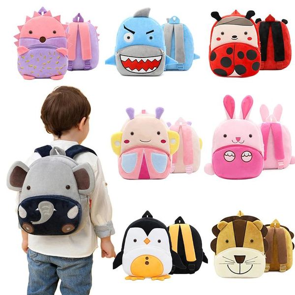 Sacs bébé maternelle sac à dos mignon animaux en peluche mini sacs pour enfants garçons et filles nurserie sac à dos pour enfants pour 24 ans