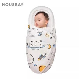 Sacs Baby Sleeping Sac 06 mois enveloppes pour les nouveau-nés Baby Swadddling Wraps 2.5tog Coton Soft Cocon Design Head Neck Protector