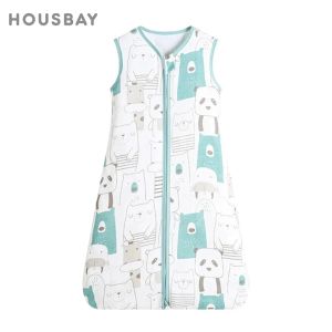 Tassen baby slaapzak voor pasgeboren baby draagbare deken 0,5 Tog zomer 100% katoenen print vest slaapzak Baby Boys Girls 03 jaar