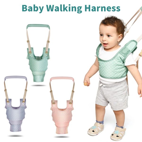 Sacs Baby Walker Sling Toddler Belt Sac à dos Enfants Enfants Walking Learning Summer Activity Gear Docuable Traction Corde DualUse