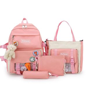 Sacs sacs à dos femmes Bagpacks mignons sacs d'écolier décontractés pour filles sacs de livres féminins pour les élèves sacs d'épaule sacs de main rose mini sacs