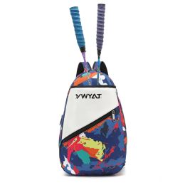 Sacs Badminton Tennis Sac Squash Racket Backpack Polyester Kids Sports Sac Sac Hold 1pc Children Tennis Racquet avec sacs de chaussures