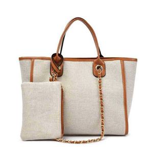 Tassen tas dames herfst nieuwe grote capaciteit draagbare tas vaste kleur ketting sling enkele schouderboodschapper portemonnees