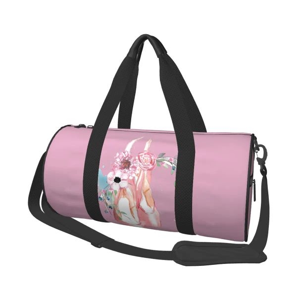 Bolsas bolsas de gimnasia de baile ballet chicas rosas kawaii bolsas deportivas portátiles con zapatos entrenamiento de viaje bolso de fitness lindo para hombres