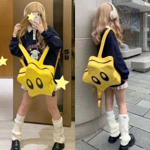 Sacs grands yeux étoiles sac à dos coréen girl épicé y2k sac mignon sac d'étudiant schoolbag femmes kawaii enfants imperméables qui voyagent sac à dos