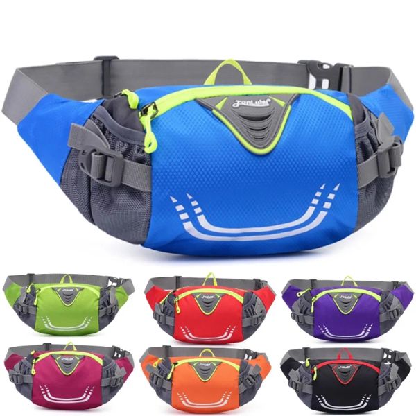 Sacs Bike Riding Cycling Running Fishing Randonnée Sac de taille Fanny Pack Belt extérieur Piste de gymnase de gym