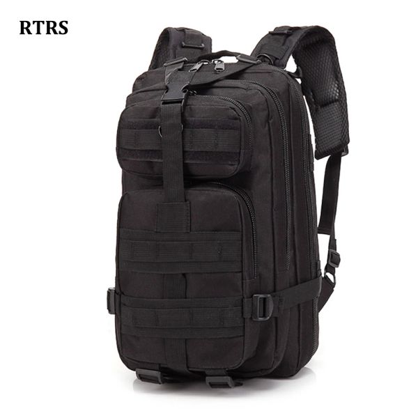 Sacs Black Randonnée Camping Hunting Sacs Mentes militaires Men de dos Men de l'armée Military Tactical Backpack 3P Softback Outdoor Termropwing Rucksack