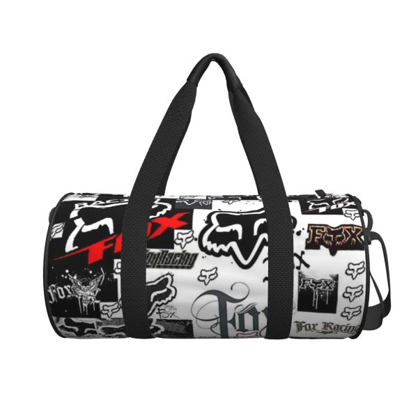 Sacs noirs blancs de course sac de voyage sac de gym de gym de yoga logo