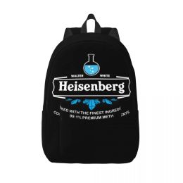 Sacs Breaking Bad Canvas Backpack for Women Men School College Student Bookbag s'adapte à un ordinateur portable Walter White Heisenberg Bags
