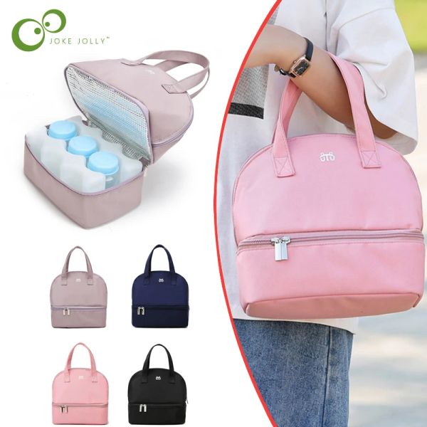 Sacs Monton Montrolique Réfrigéré Portable Portable grande capacité Bleu Ice Cold Storage Fresh Milk Rangement Sac à dos Maman extérieur DDJ