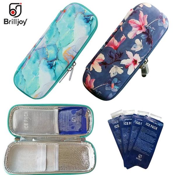 Sacs Brilljoy Eva Insuline Coloner Sac portable Portable Isolate Diabetic Medicine Médeau de voyage Boîte refroidissante Boîte de refroidissement