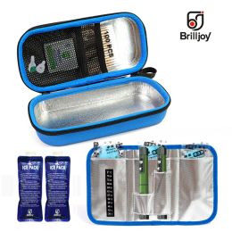 Sacs Brilljoy Portable Insuline stylo refroidisseur Sac Médicaments Diabétique Insuline Travel Boîte de pilule refroidisse