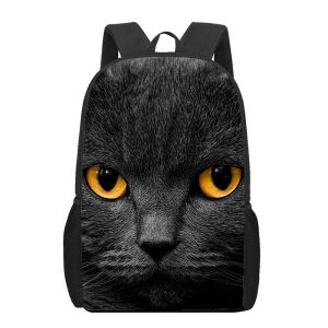 Sacs British Shorthair Cat Print School Sacs For Girls Boys Kids Book Bag Bag Sackepacks Femme Men de voyage Backpack ordinateur portable sac à dos