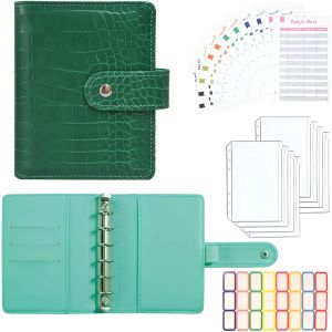 Sacs Budget Binder Money Saving Saving Wallet A7 Planificateur de budget de liant avec enveloppe de trésorerie PVC POCHETS POCHET