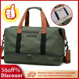 Sacs BWBW Fashion Men Femmes Sac de voyage grande capacité Sac de sport pour hommes Sac de sport étanche