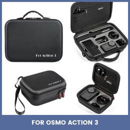 Sacs ACCECTURE ACCESSOIRES SANS SALLE DE Rangement pour Osmo Action 3 Boîte de rangement de boîtier de transport portable pour DJI Action 3 Sports Camera