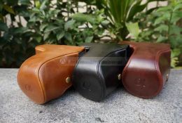 Bags Camera Videobas PU Case Schouderband voor Sony Nex7 Nex7 Nexf3 (Fit Emount 1855mm lens)