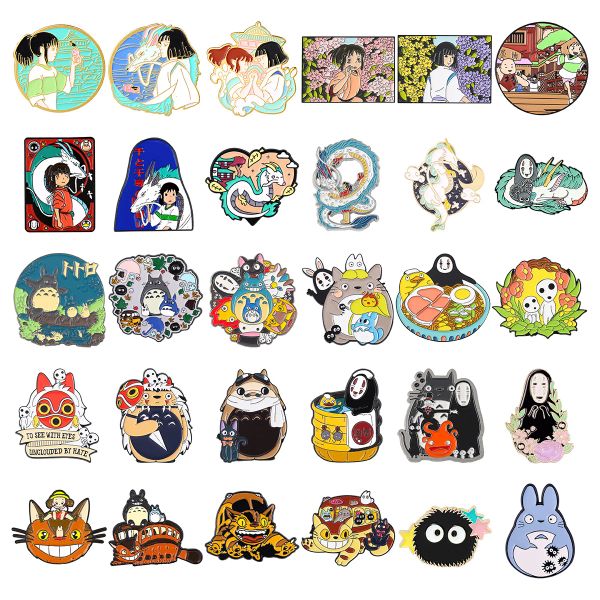 Sacs Cartoon Personnage dripping broches d'huile d'anime couple épingles accessoires accessoires sac à dos broche en alliage broche épingles à revers émail