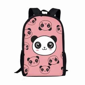 Sacs dessin animé mignon panda imprimement étudiant sac école filles garçons quotidiennes sacs décontractés sacs de livres sac de livre de voyage