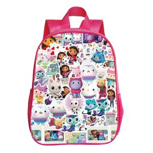 Bolsas de dibujos animados Gabby Cats Backpack Bolsas escolares de niños
