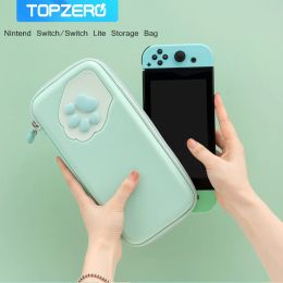 Tassen Cat Claw Storage Bag voor Nintendo Switch Bag draagbare opslagcase Harde Shell Box voor Nintend Switch Lite Bag NS Console Cover