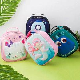 Tassen kinderen cartoon lunchtas draagbare geïsoleerde thermische lunchbox picknick bak eten frisse koelere tas meiden boy preservatie handtas