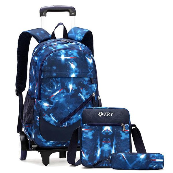 Sacs Enfants Lage School Sacs pour filles Boys Sac à dos Mochila Backbag Backbag Schoolbag School Sacs avec Wheel Kids Trolley Backpacks