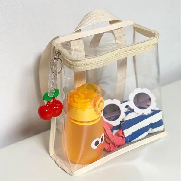 Sacs Enfants Transparent sac à dos Filles garçons de la rue Street Shoting Outdoor Snacks Toys paillettes paillettes Sac à dos pour enfants Sac de plage