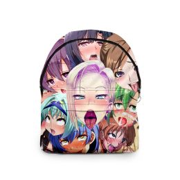 Sacs Classic Kawaii Hentai School Sacs garçons filles mini sac de voyage Hentai 3d Hip Hop Oxford imperméable Notebook Backpacks