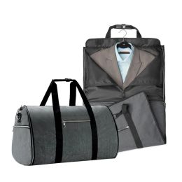 Sacs de vêtements convertibles avec bandoulière transport sur sac à molette pour hommes femmes 2 en 1 combinaison de valise