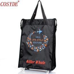 Bolsas Cosyde Women Men Bag Travel Spleapsible Damas Bolsa de compras Comercial Mujer Bolsa Bolsa de rueda Cartero de compras portátiles