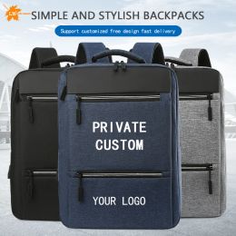 Tassen Aangepaste rugzak Groothandel met uw logo Boy en Girl School Bag Business Travel Laptop Bag Personalizada Print Diy Photo Name