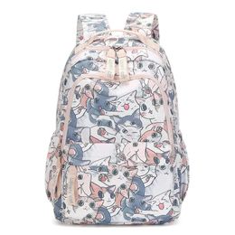 Sacs sacs d'écoles de chat mignons pour filles 2022 kawaii sac à dos féminin mode coréen sac à dos pour les élèves d'enfants cartables scolaire fillie