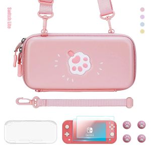 Bolsas bonitas de color rosa, funda de almacenamiento para bolso de mano para consola Nintendo Switch Lite, accesorios para juegos Nintendos Switch Lite, envío directo