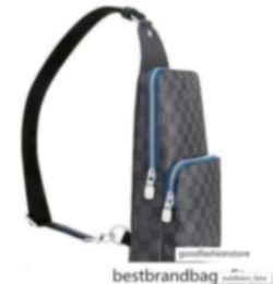 Sacs Designer Cross N40008 Avenue Sling Blue Black Backpacks montre des bacs d'affaires en cuir oxydé Messenger